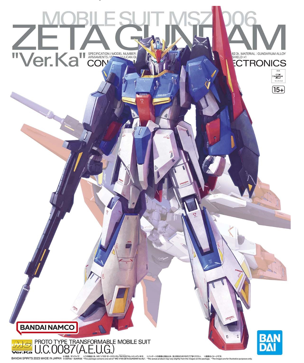 MG GUNDAM ZETA VER KA 1/100