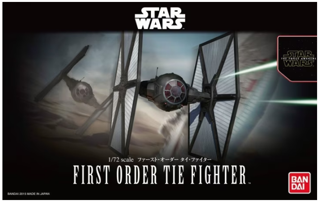 STAR WARS 1:72 First Order TIE Fighter - JAPAN import - Ref. A009