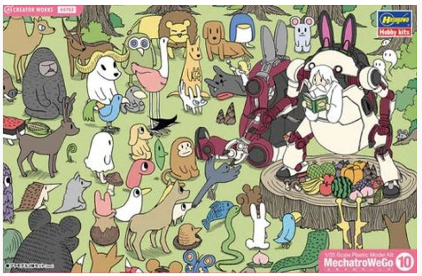 1/35 MECHATROWEGO NO. 10 ANIMAL RETRO & AZUKI (damaged packaging) Ref. A-002