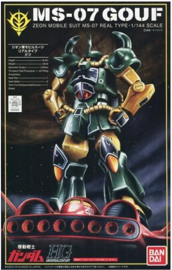 HGUC MS-07 Gouf Real Type