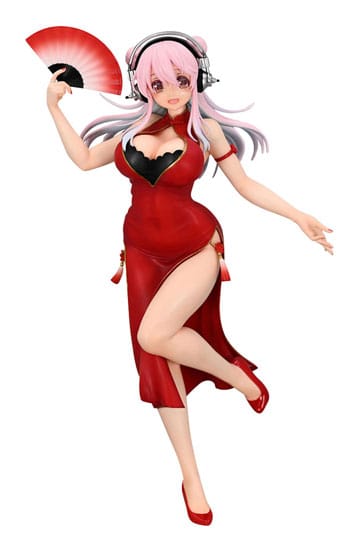 Super Sonico Trio-Try-iT PVC Statue China Dress Ver. 21 cm