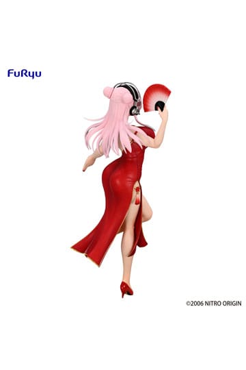 Super Sonico Trio-Try-iT PVC Statue China Dress Ver. 21 cm
