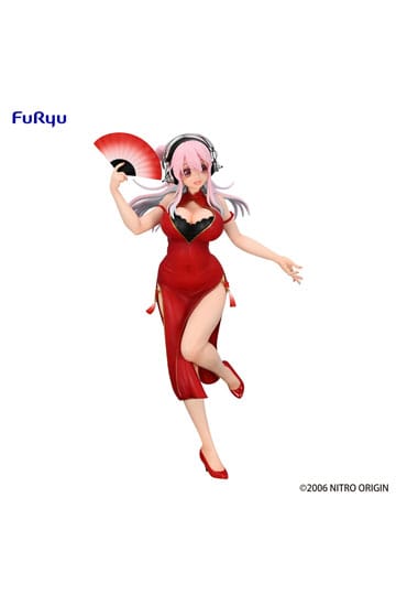 Super Sonico Trio-Try-iT PVC Statue China Dress Ver. 21 cm