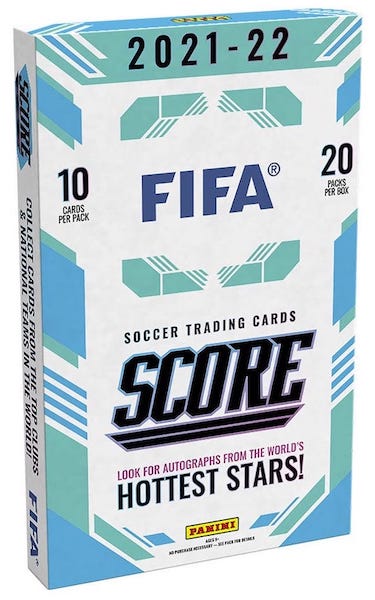 2021-22 Panini Score FIFA Soccer Retail Box (European Exclusive)