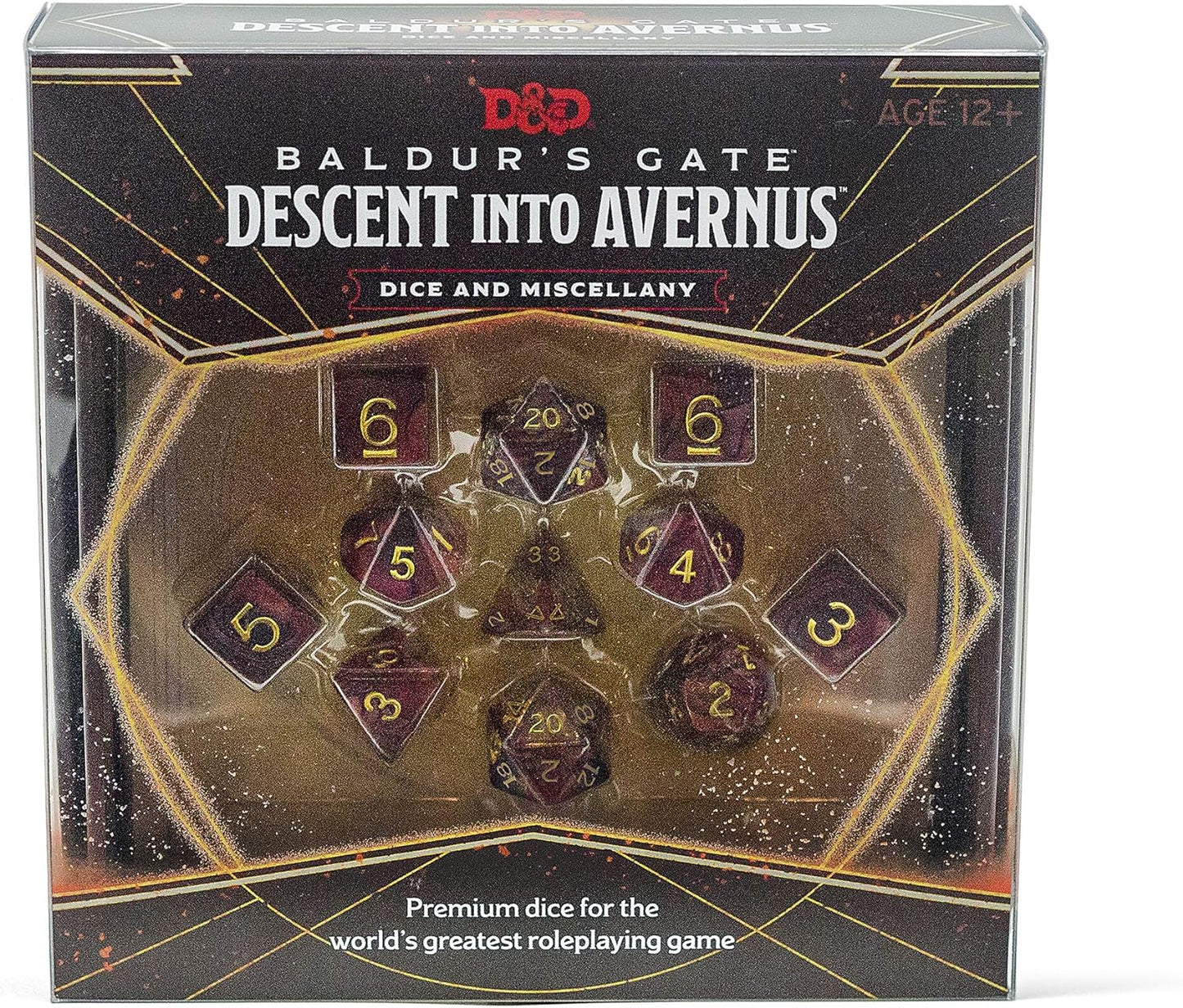 Dungeons and Dragons Baldurs Gate Descent Into Avernus Dice Set
