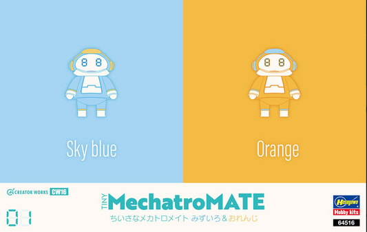 Mechatro Mate No.01 Sky Blue & Orange Model Kit !! DEFECT !!