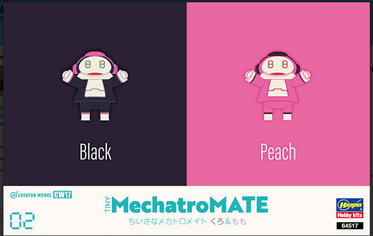 Mechatro Mate No.02 Sky Black & Peach Model Kit !! DEFECT !!