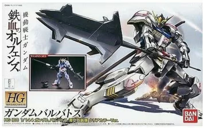 HG Gundam Barbatos Weapon Set Clear
