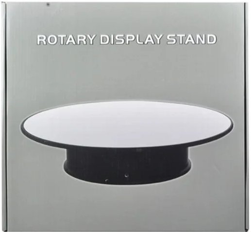 Rotary Display Stand For 1/18 1/24 1/64 1/43 Model Cars With Mirror Top, DIAM 8"