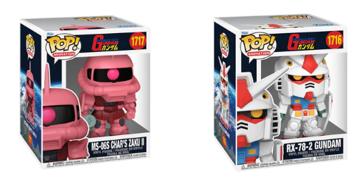 Gundam Oversized POP! Vinyl Figure RX-78-2 GUNDAM 15 cm & Gundam Oversized POP! Vinyl Figure CHARS ZAKU II 15 cm